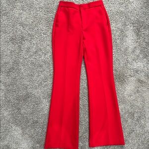Comfortable Red Women's Dress Pants